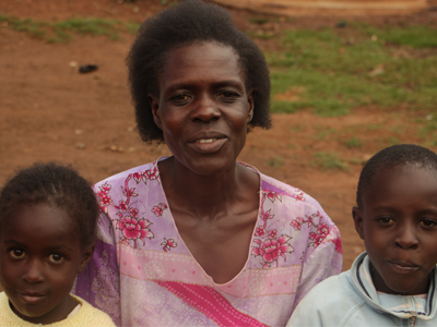 Gladys and her Kids in Kenya