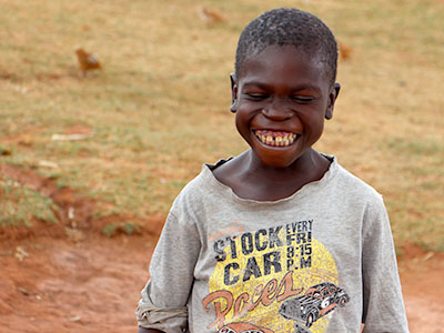 Little boy at a Kinship in Kenya
