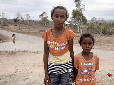 Orphaned girls in Indonesia