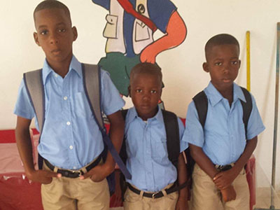 Three brothers living in the Cayacoa Kinship in the Dominican Republic