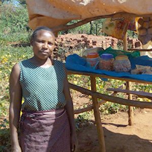 Widowed with four children, this determined woman from the Emmanuel Kinship in Kenya built up her own small business to feed her kids.