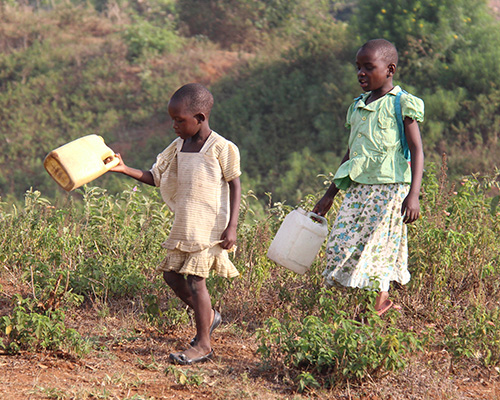 By offering clean water to an entire Kinship community, you’re protecting the children, caregivers, and community members from traffickers who might strike on the road.