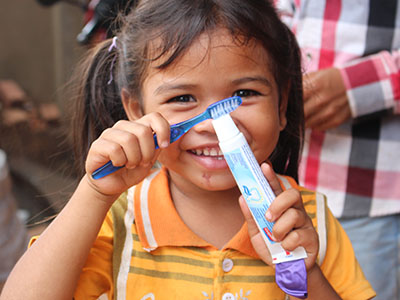 Gift the gift of a toothbrush and soap to orphans and widows in need.