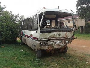 On New Year’s Eve, the ministry bus in Uganda crashed.