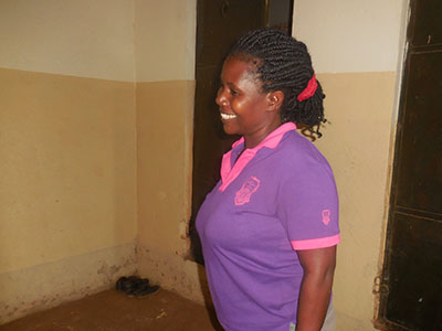 Margret is a new caregiver at the Buloba Kinship Project in Uganda