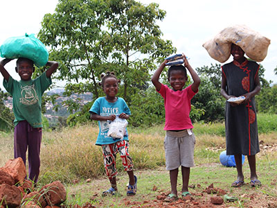 Your support feeds hungry children like Esther, Jerome, Geraldine, and Rinah in Uganda.