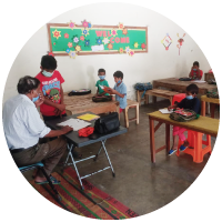 A classroom with kids in Pakistan