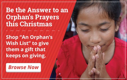 Will you be the answer to an orphan's prayers this Christmas?