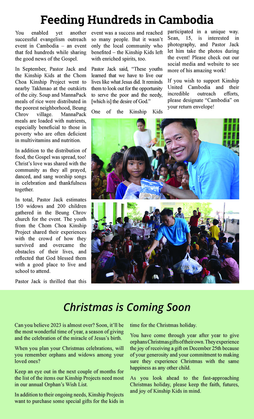 Newsletter October 2023 Issue Page 2