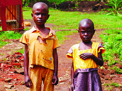 Rescued orphans in Kenya