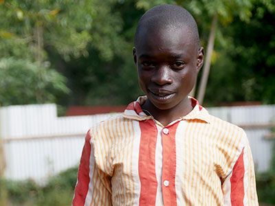 Boy from Kenya smiling