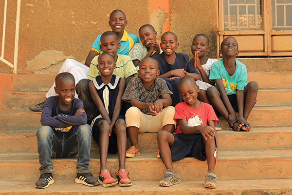 A group of smiling children