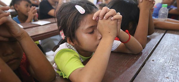 A child praying