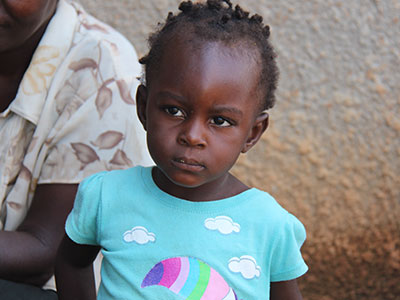 A solemn young girl