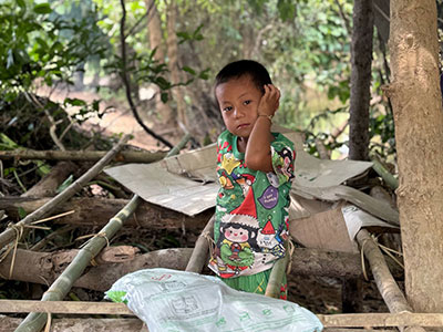 A little boy in Thailand