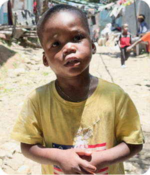 A somber child A somber child